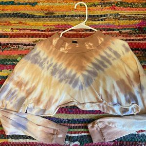 Cropped Tye Dye Long Sleeve